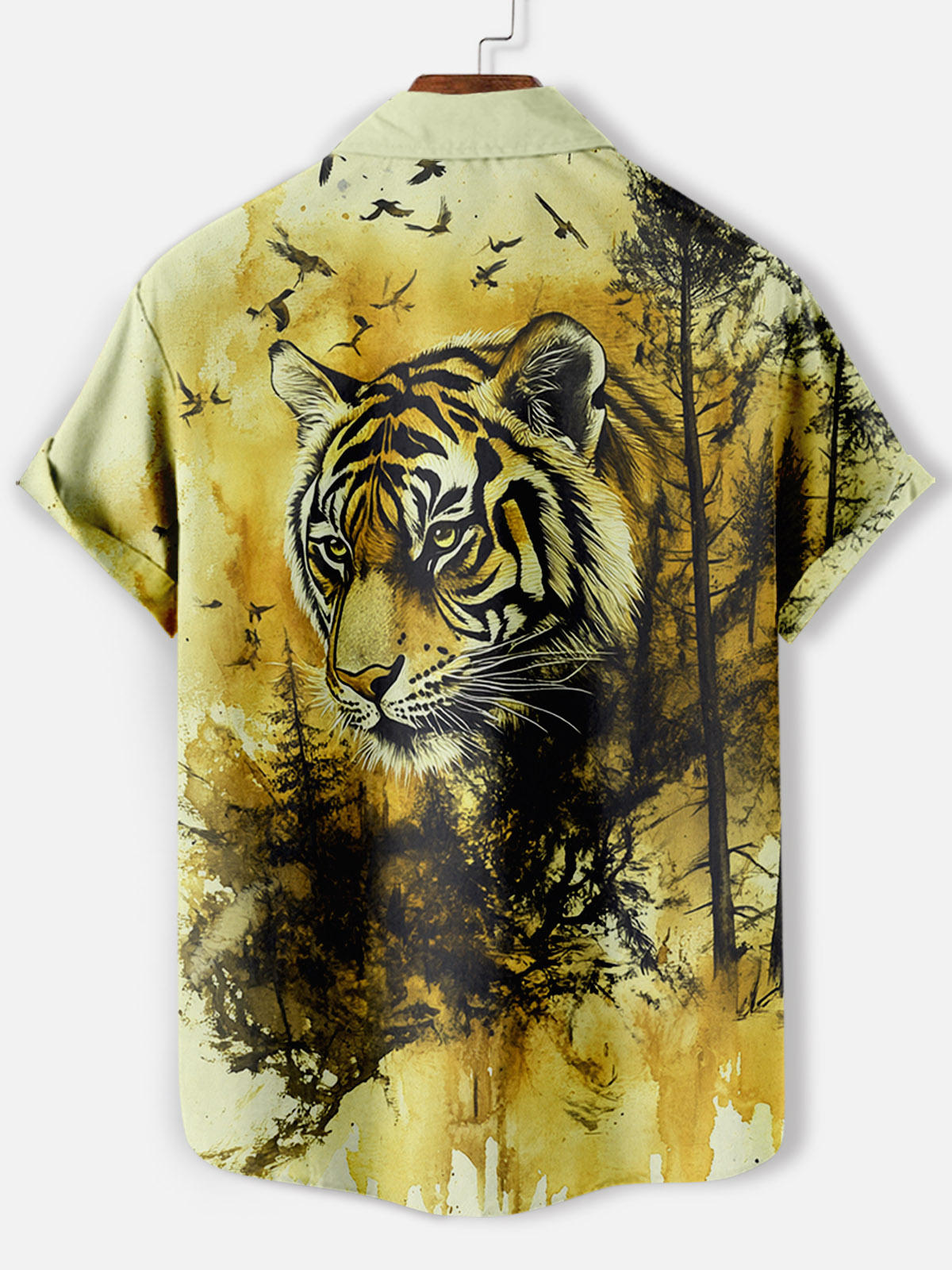Men's Animal Graphic Short Sleeve Shirt