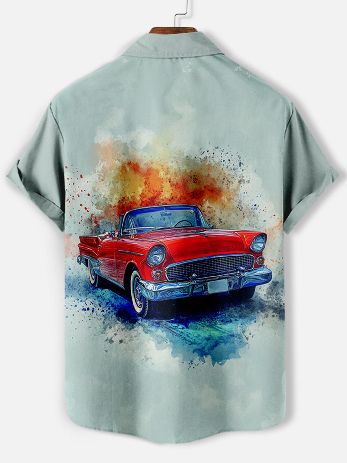 Men's Car Graphic Short Sleeve Shirt