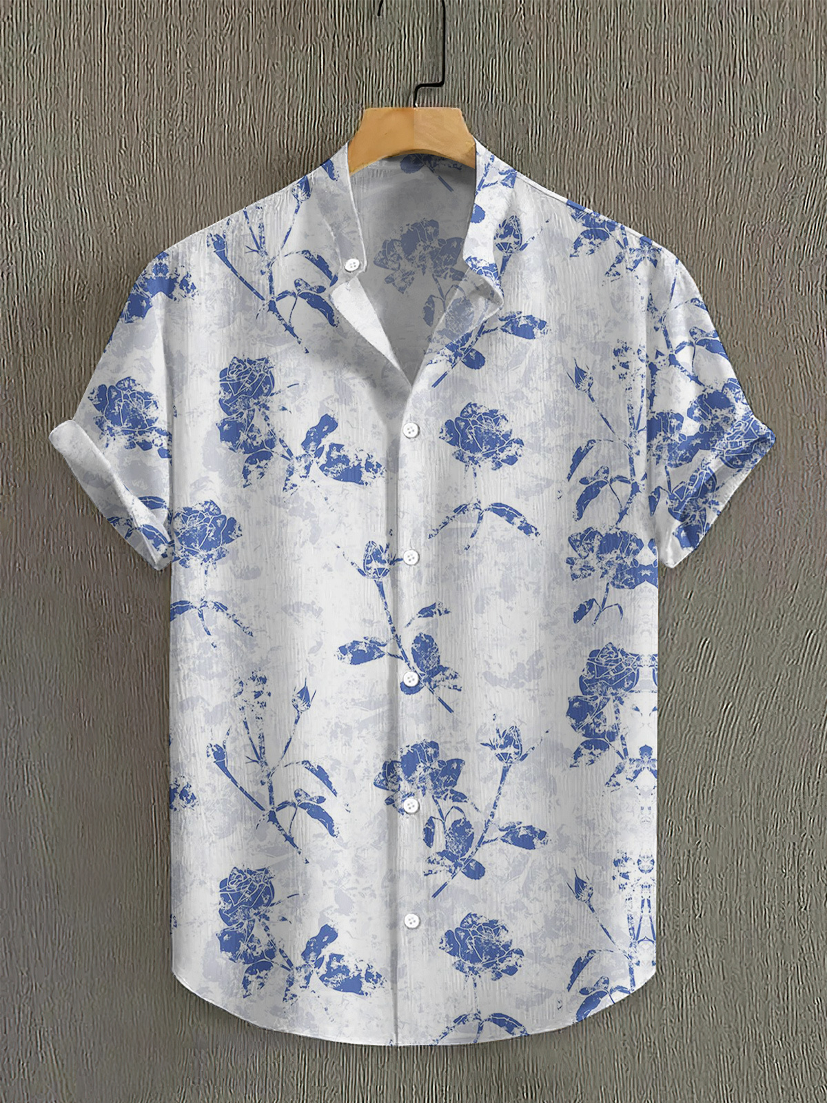 Men's Short Refreshing elegant hawaii Sleeve Shirt
