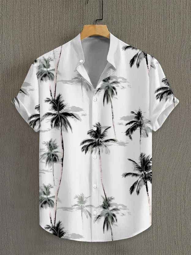 Men's Short Refreshing elegant hawaii Sleeve Shirt