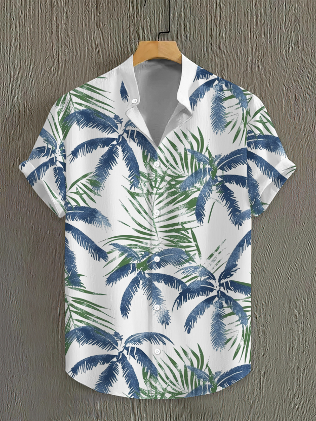 Men's Short Refreshing elegant hawaii Sleeve Shirt