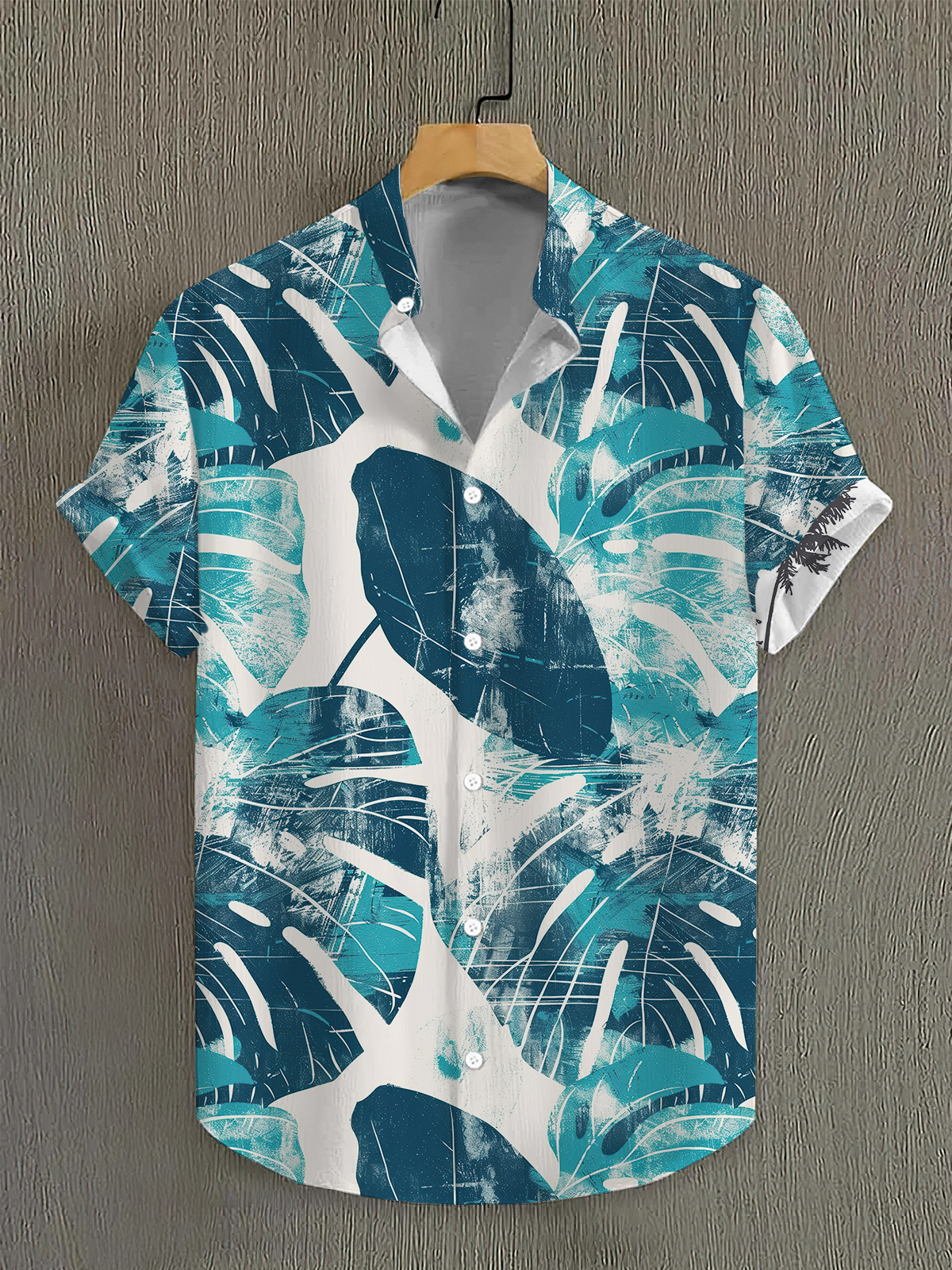 Men's Short Refreshing elegant hawaii Sleeve Shirt