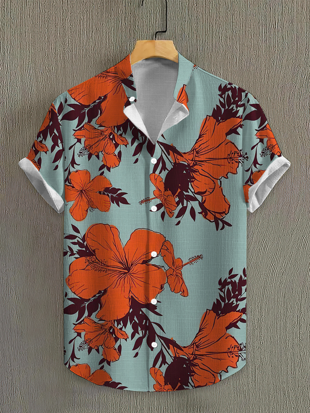 Men's Casual Hawaiian High Stretch Bamboo Fiber Shirt