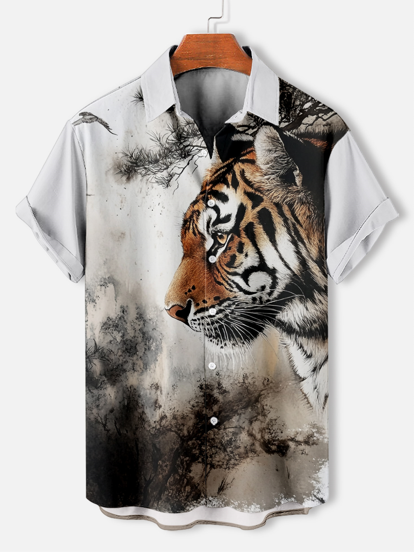 Men's Animal Graphic Short Sleeve Shirt