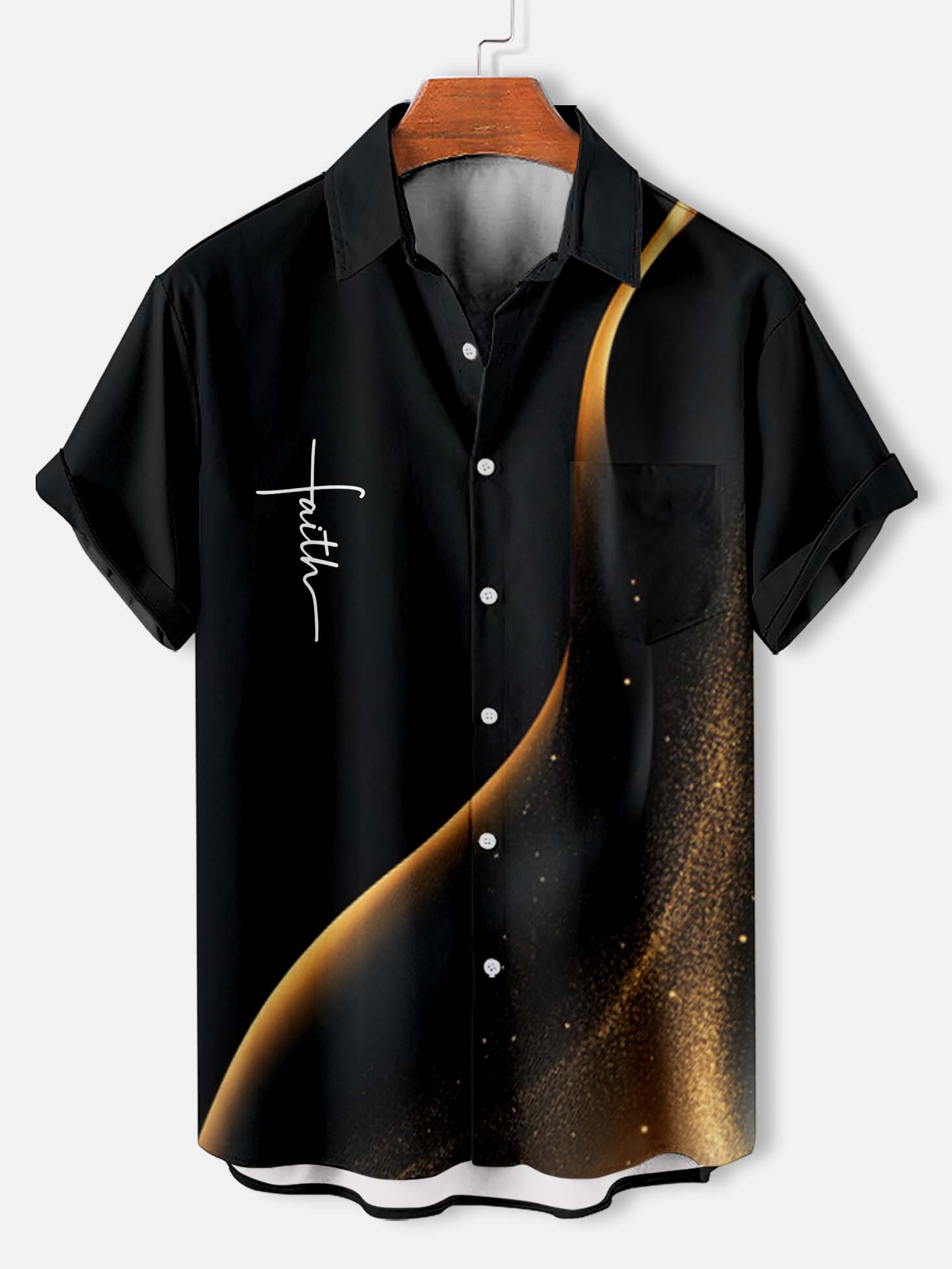 Men's Faith Cross Graphic Short Sleeve Shirt
