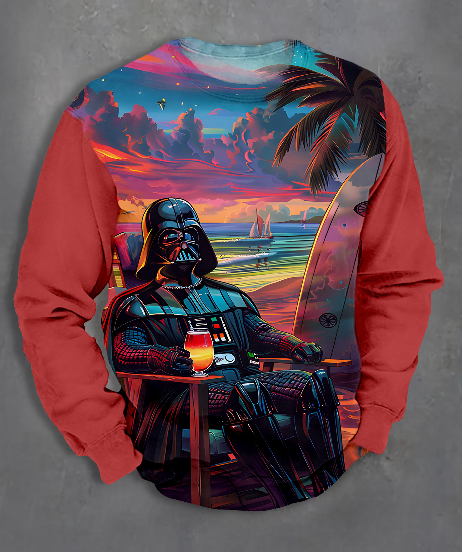 Men's Casual Classic Movie Graphic Long Sleeve Sweater