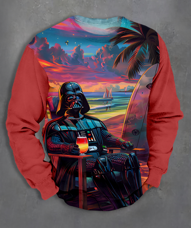 Men's Casual Classic Movie Graphic Long Sleeve Sweater