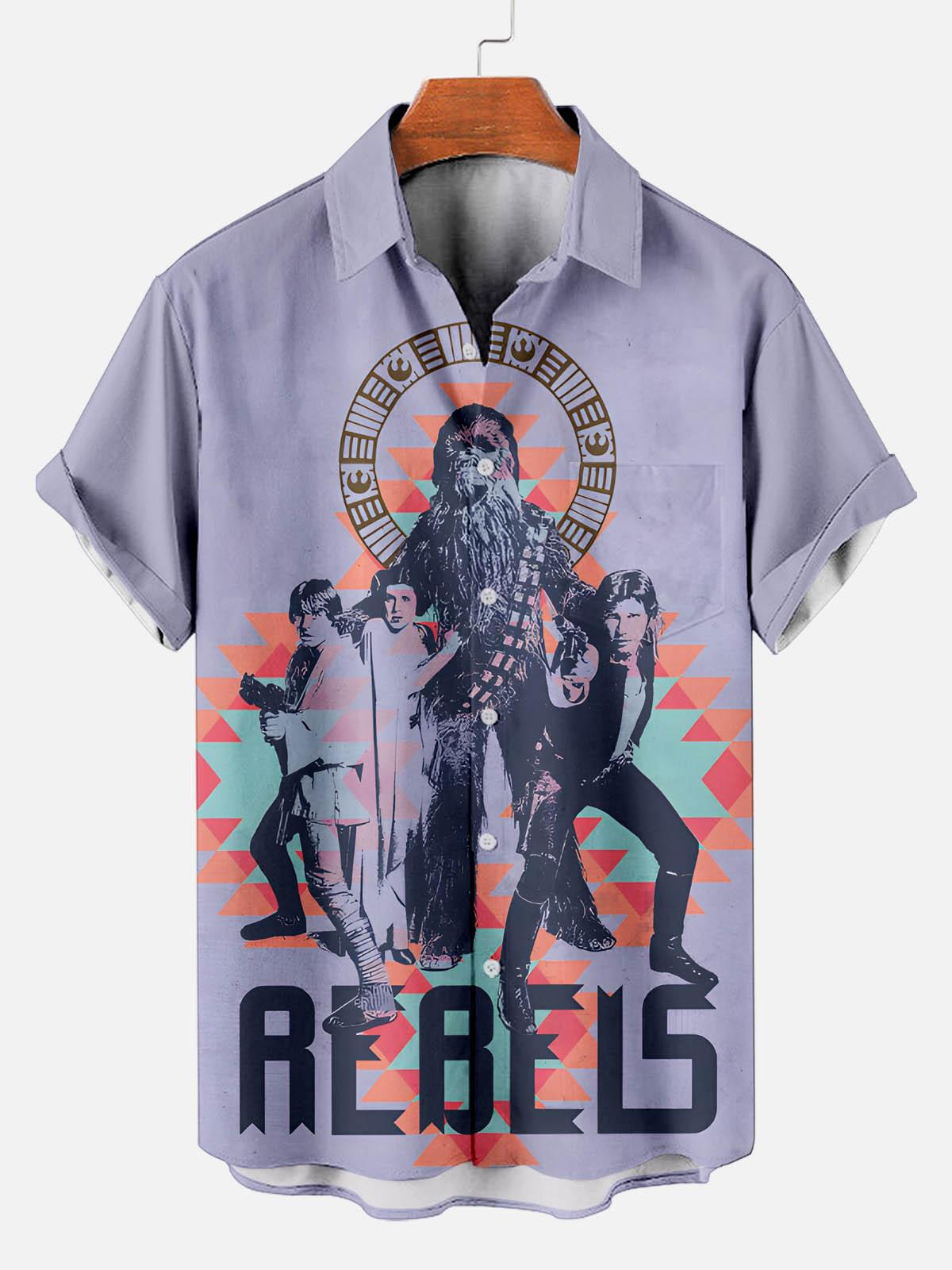 [Copy]Men's Vintage Witch Oil Painting Art Halloween Short Sleeve Shirt