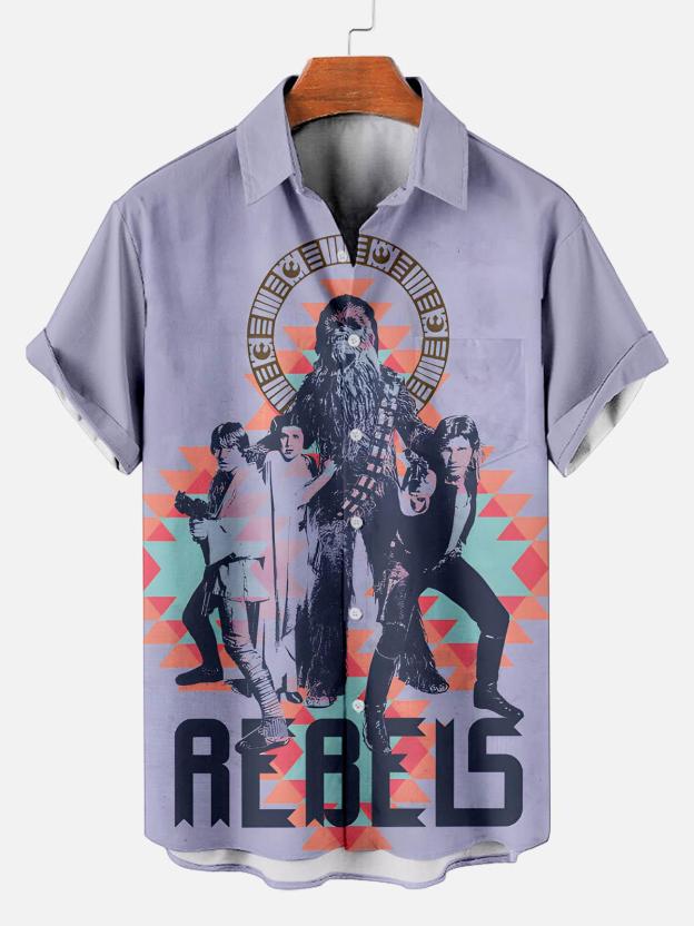 [Copy]Men's Vintage Witch Oil Painting Art Halloween Short Sleeve Shirt