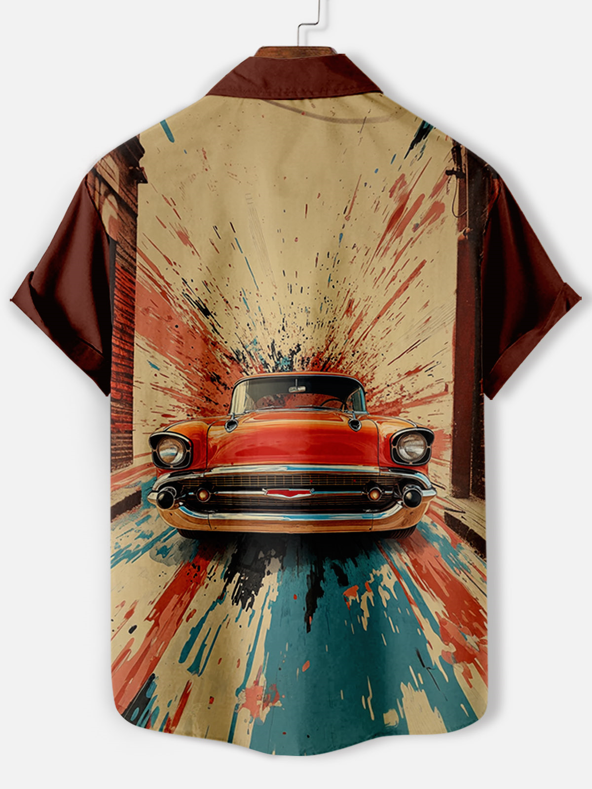 Men's Car Graphic Short Sleeve Shirt