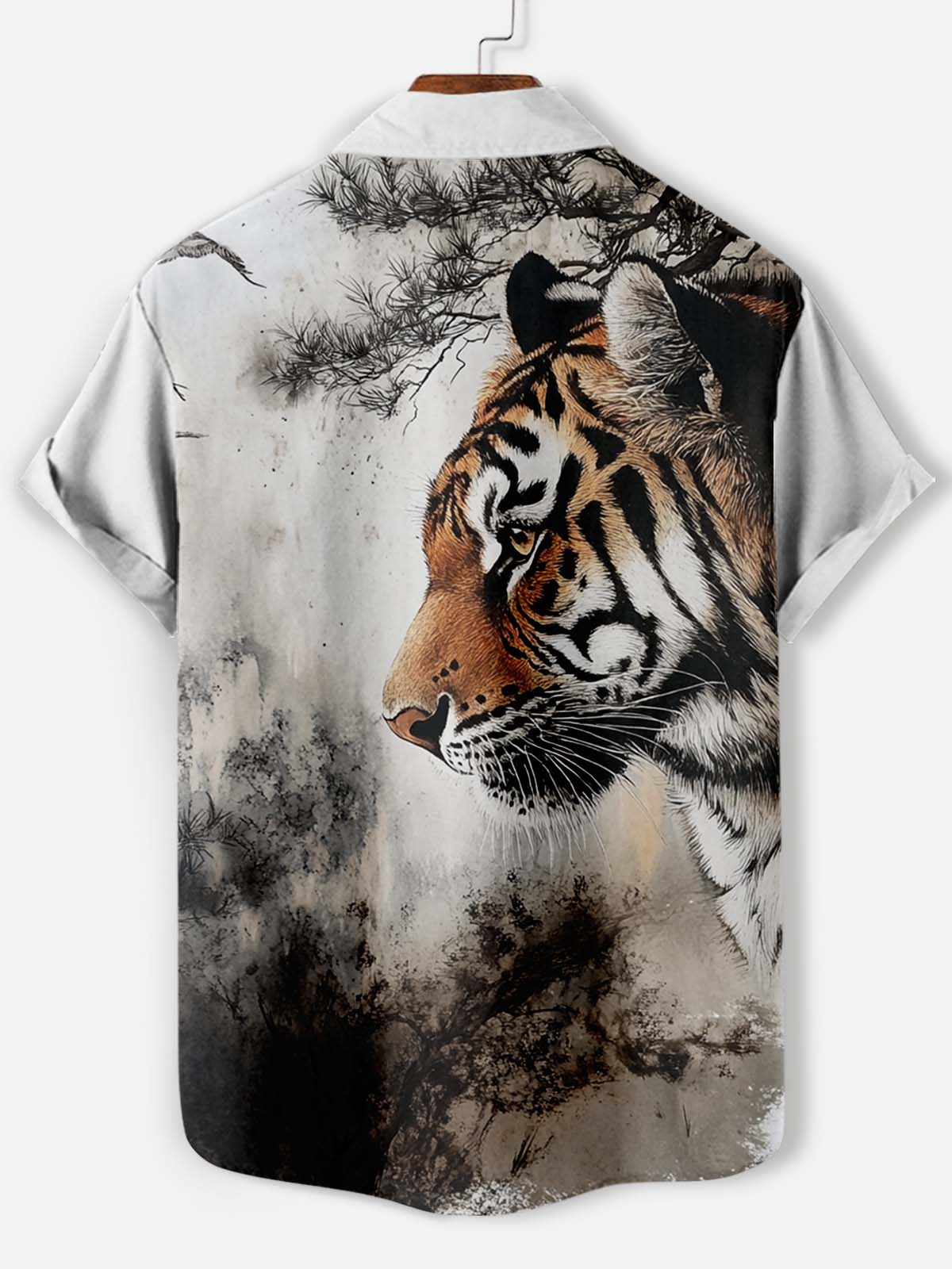 Men's Animal Graphic Short Sleeve Shirt
