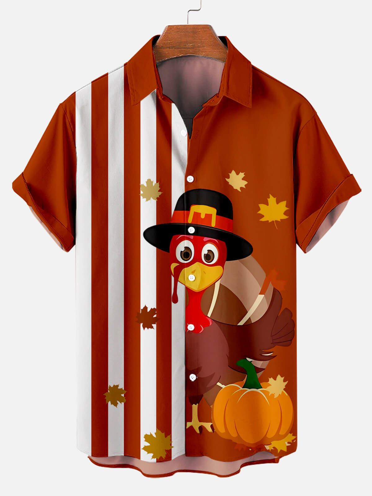 Men's Classic Thanksgiving Print Shirt