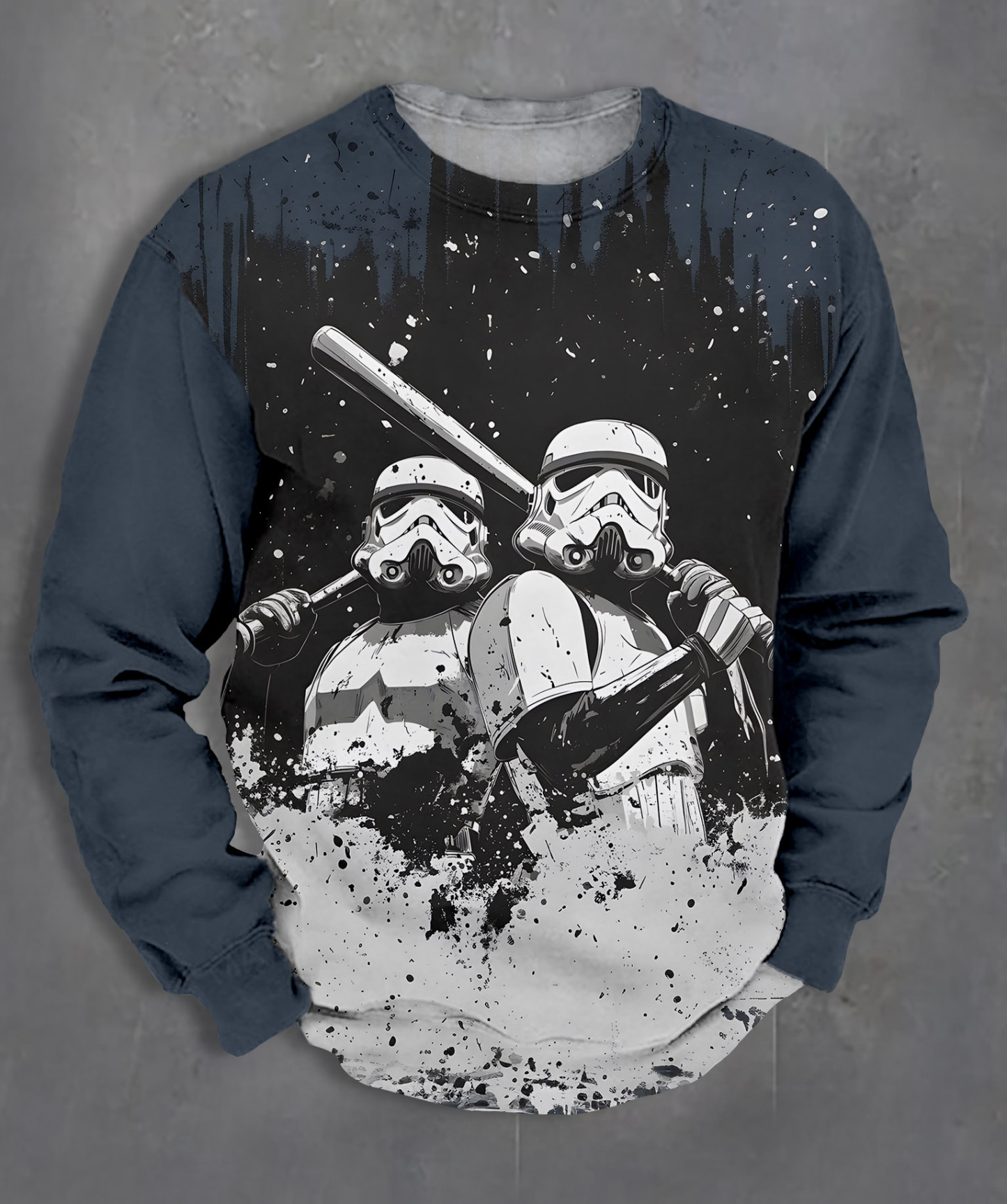 Men's Casual Classic Movie Graphic Long Sleeve Sweater