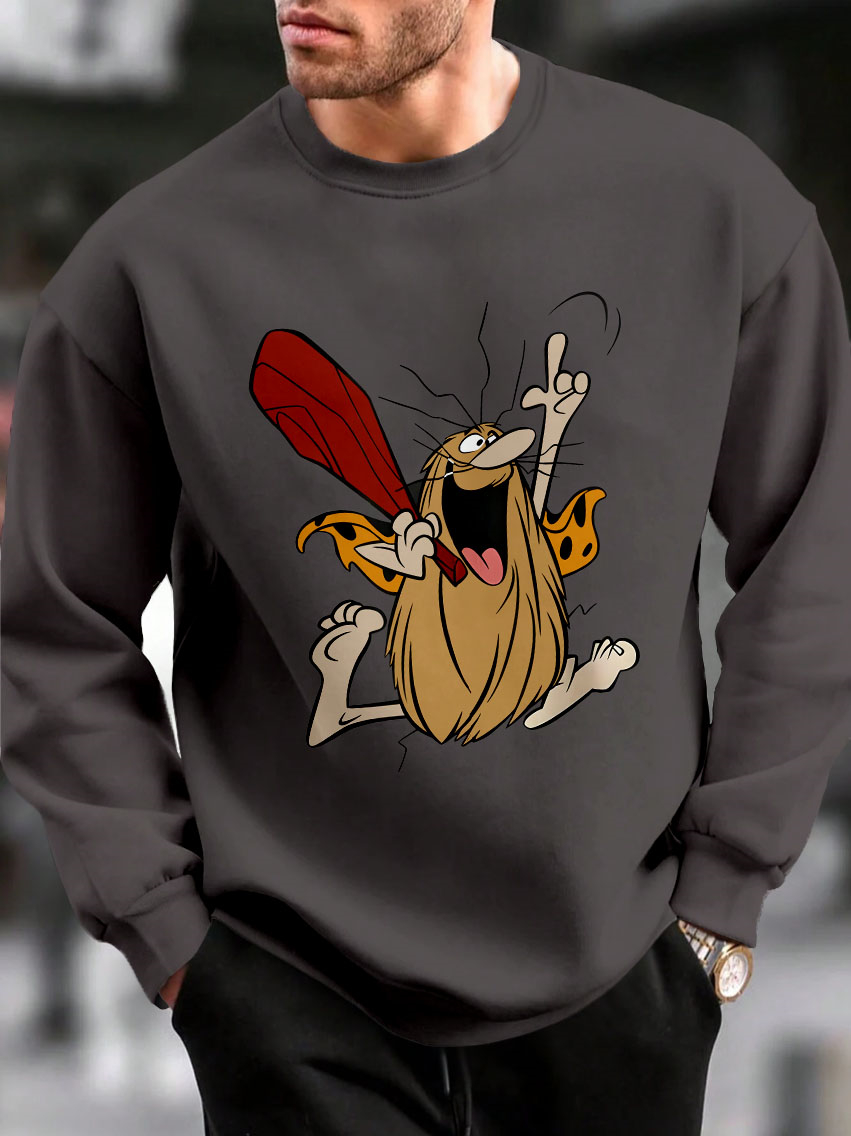 Men's Casual Classic Movie Graphic Long Sleeve Sweater