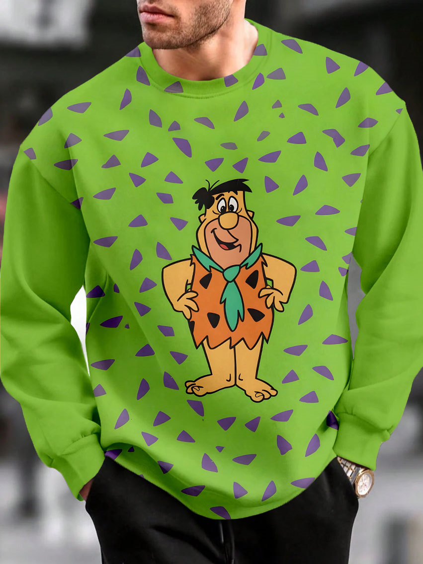 Men's Casual Classic Movie Graphic Long Sleeve Sweater