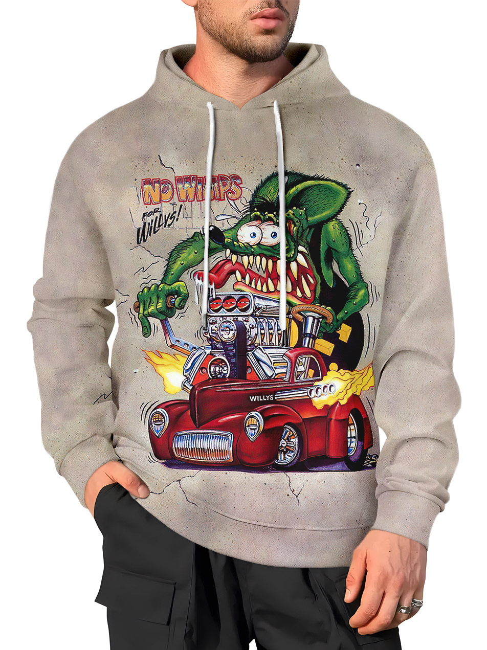 Men's Christmas Funny Art Print Casual Sweatshirt