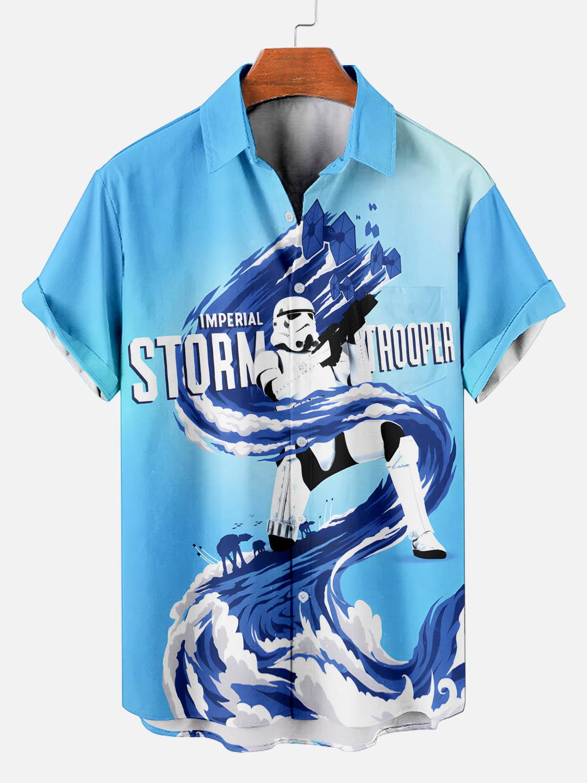 Men's Classic Movie Graphic Short Sleeve Shirt