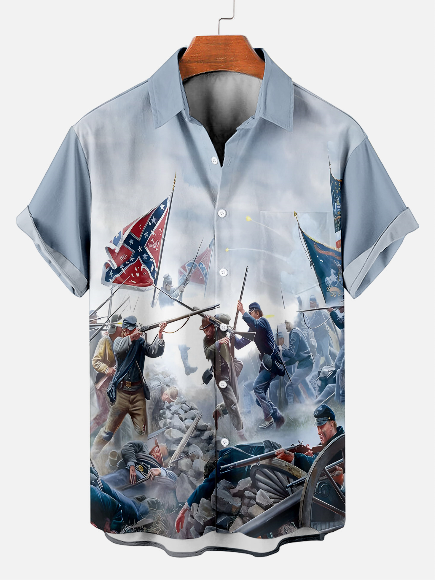 Men's illustration short sleeve shirt