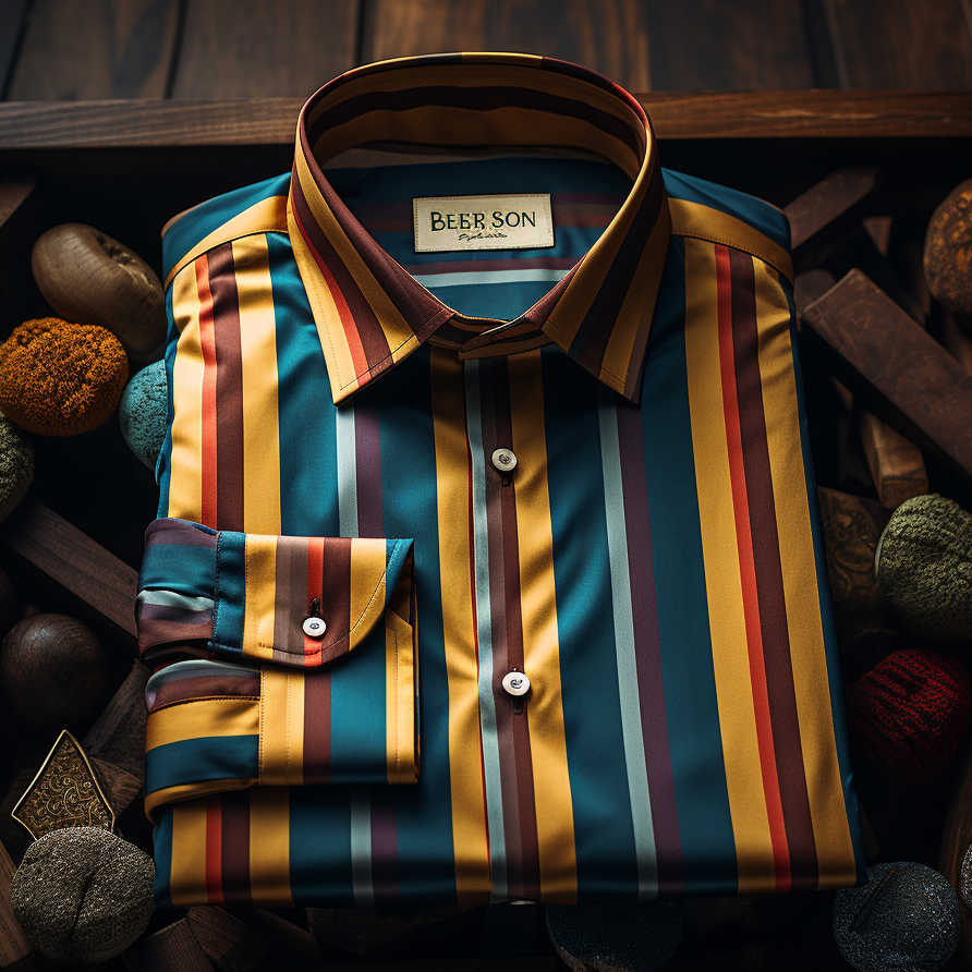 Men's Business Casual Button-Down Shirt