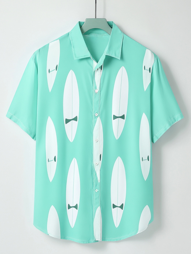 Men's Hawaiian Casual Short Sleeve Shirt