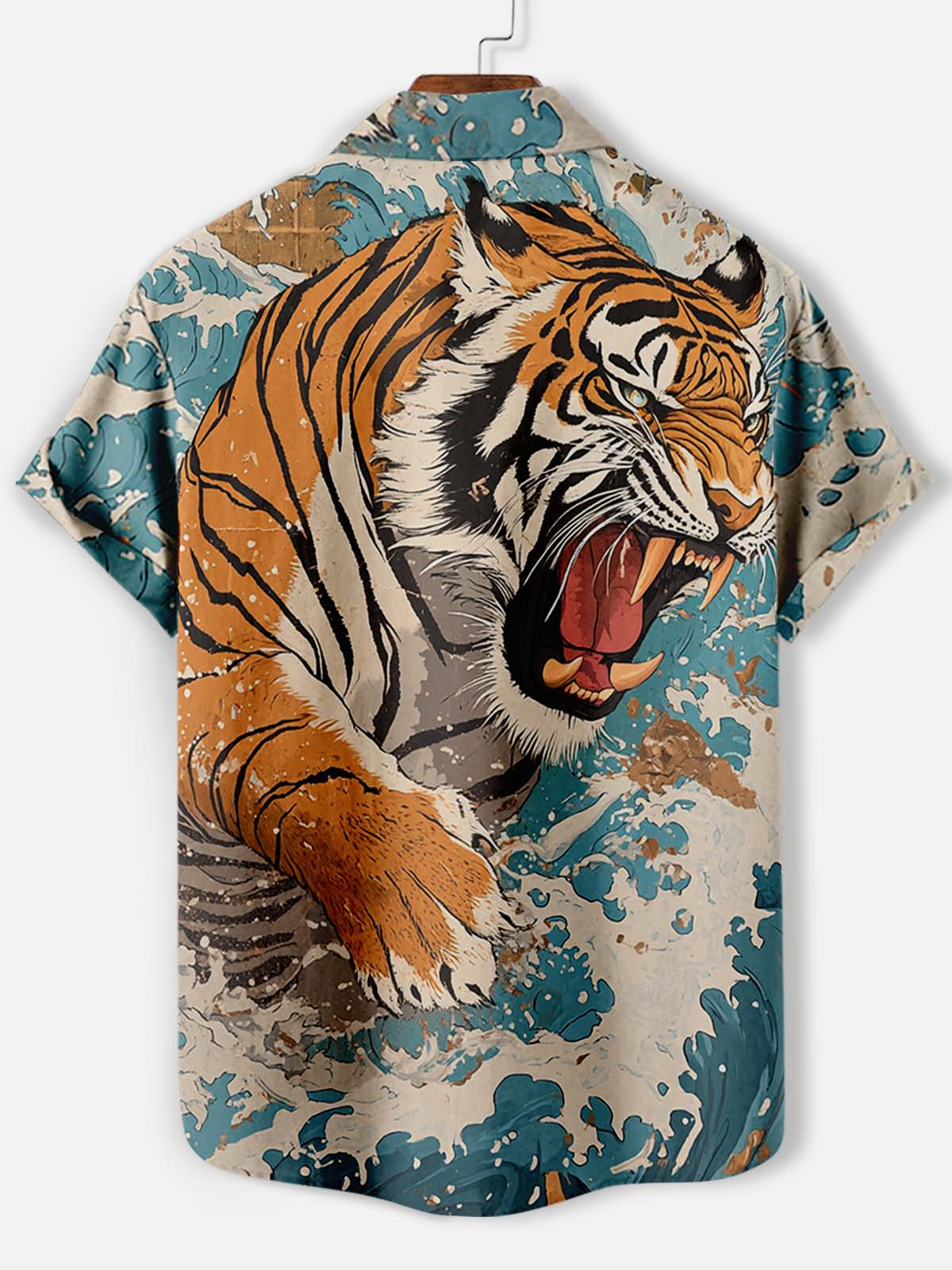 Men's Animal Graphic Short Sleeve Shirt