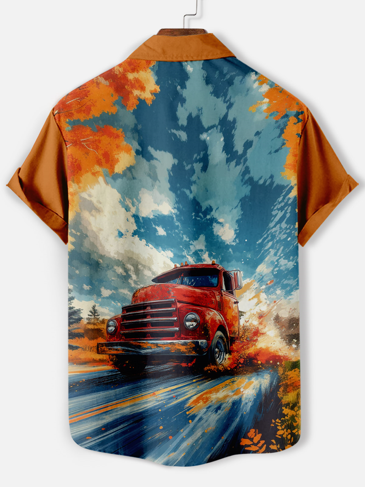 Men's Car Graphic Short Sleeve Shirt
