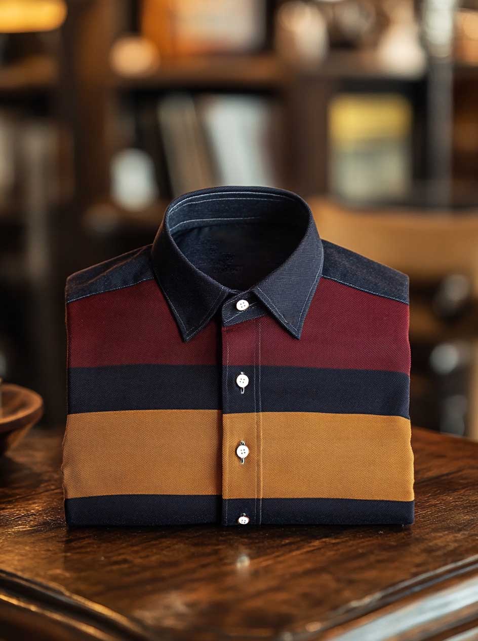 Men's Business Casual Button-Down Shirt