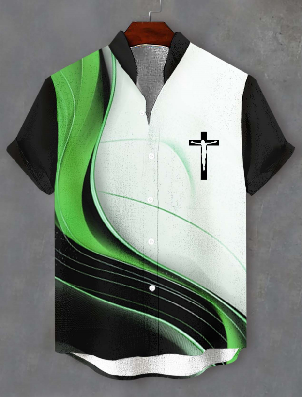 Men's Faith Cross Graphic Short Sleeve Shirt