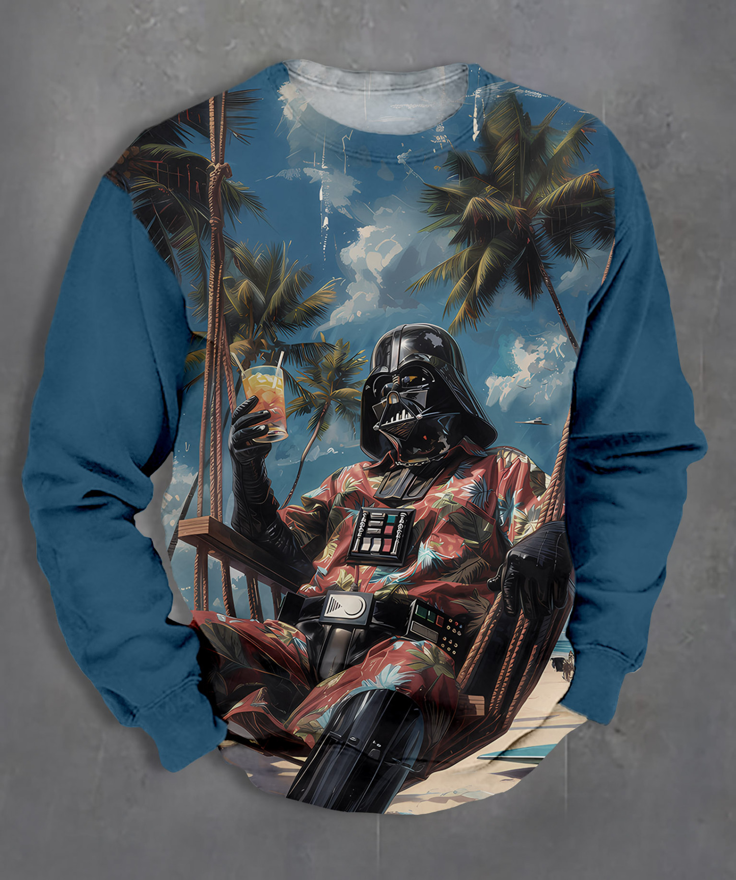 Men's Casual Classic Movie Graphic Long Sleeve Sweater