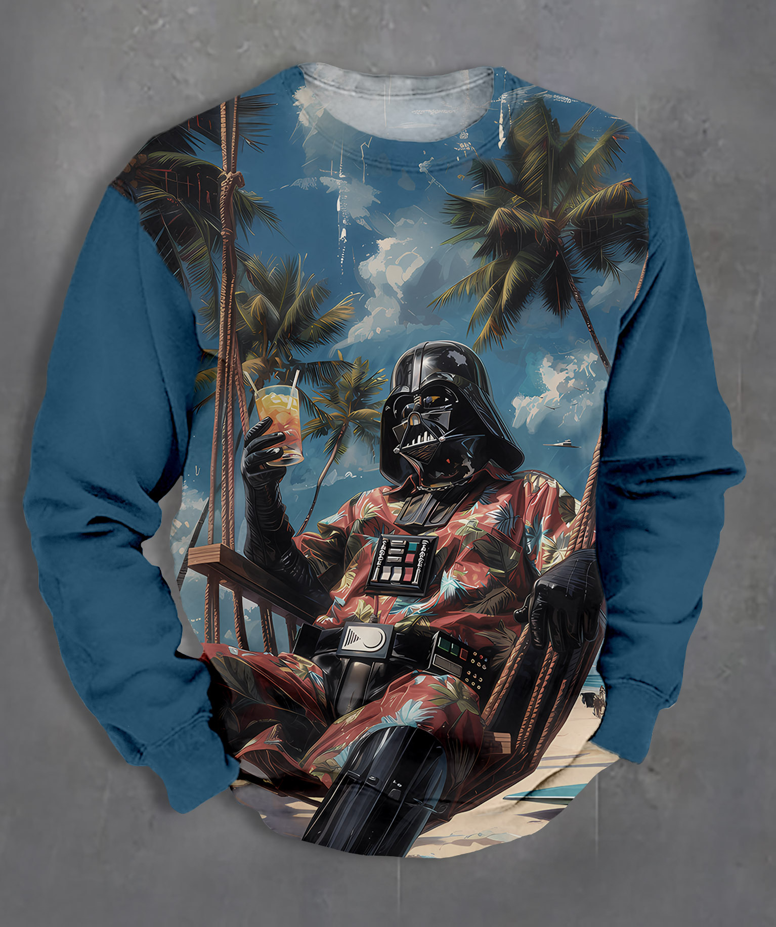 Men's Casual Classic Movie Graphic Long Sleeve Sweater