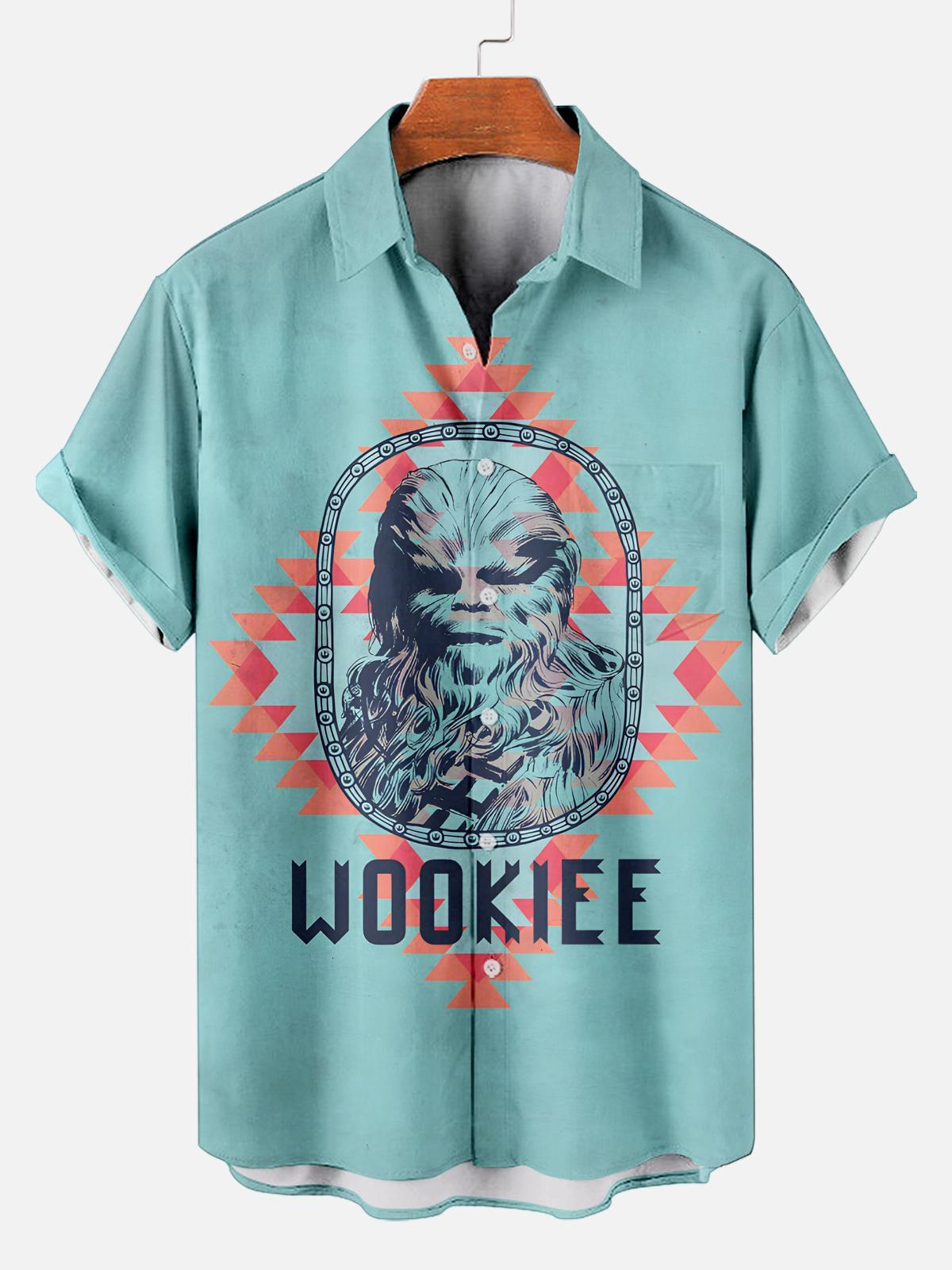 [Copy]Men's Vintage Witch Oil Painting Art Halloween Short Sleeve Shirt