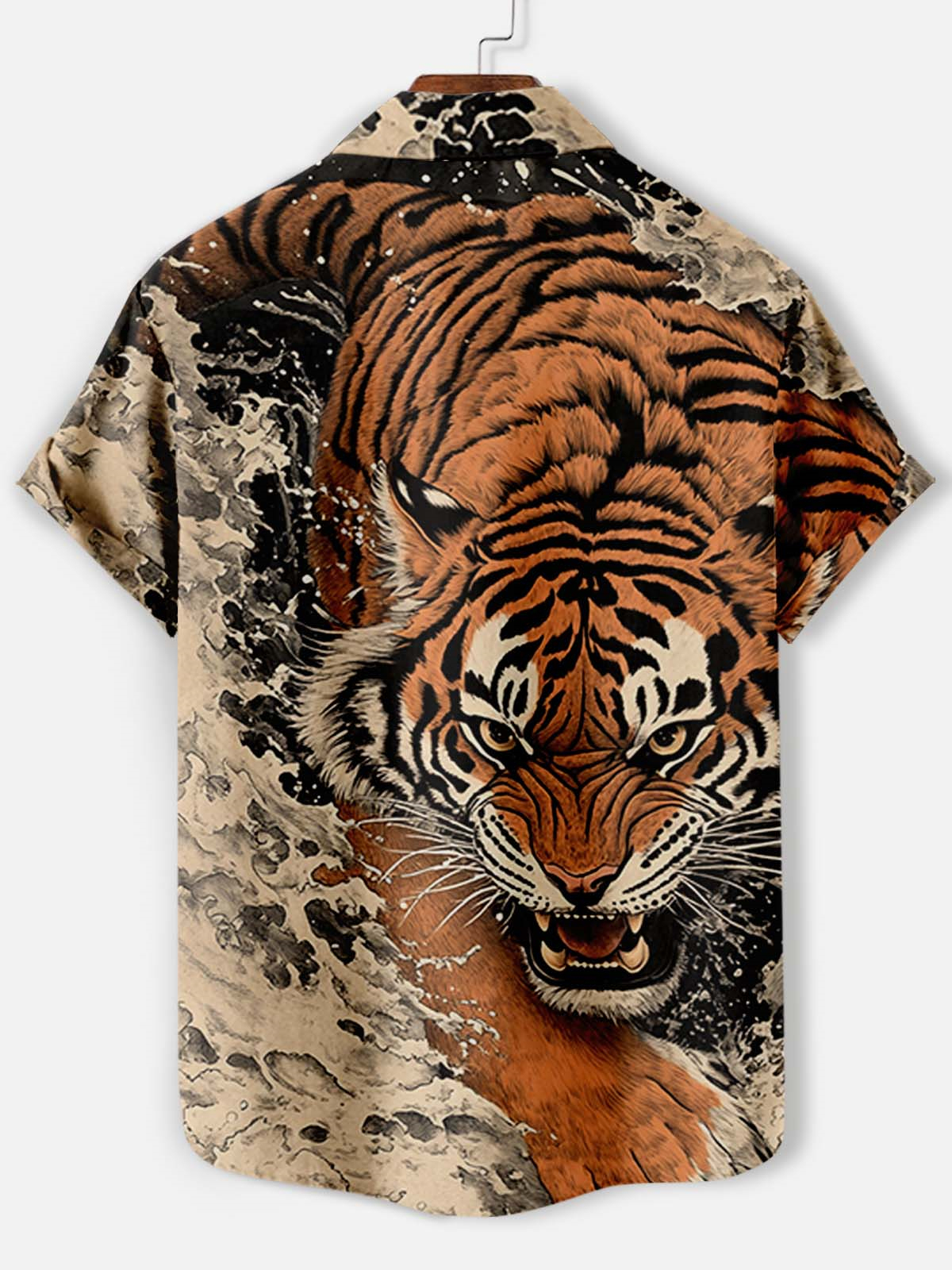 Men's Animal Graphic Short Sleeve Shirt
