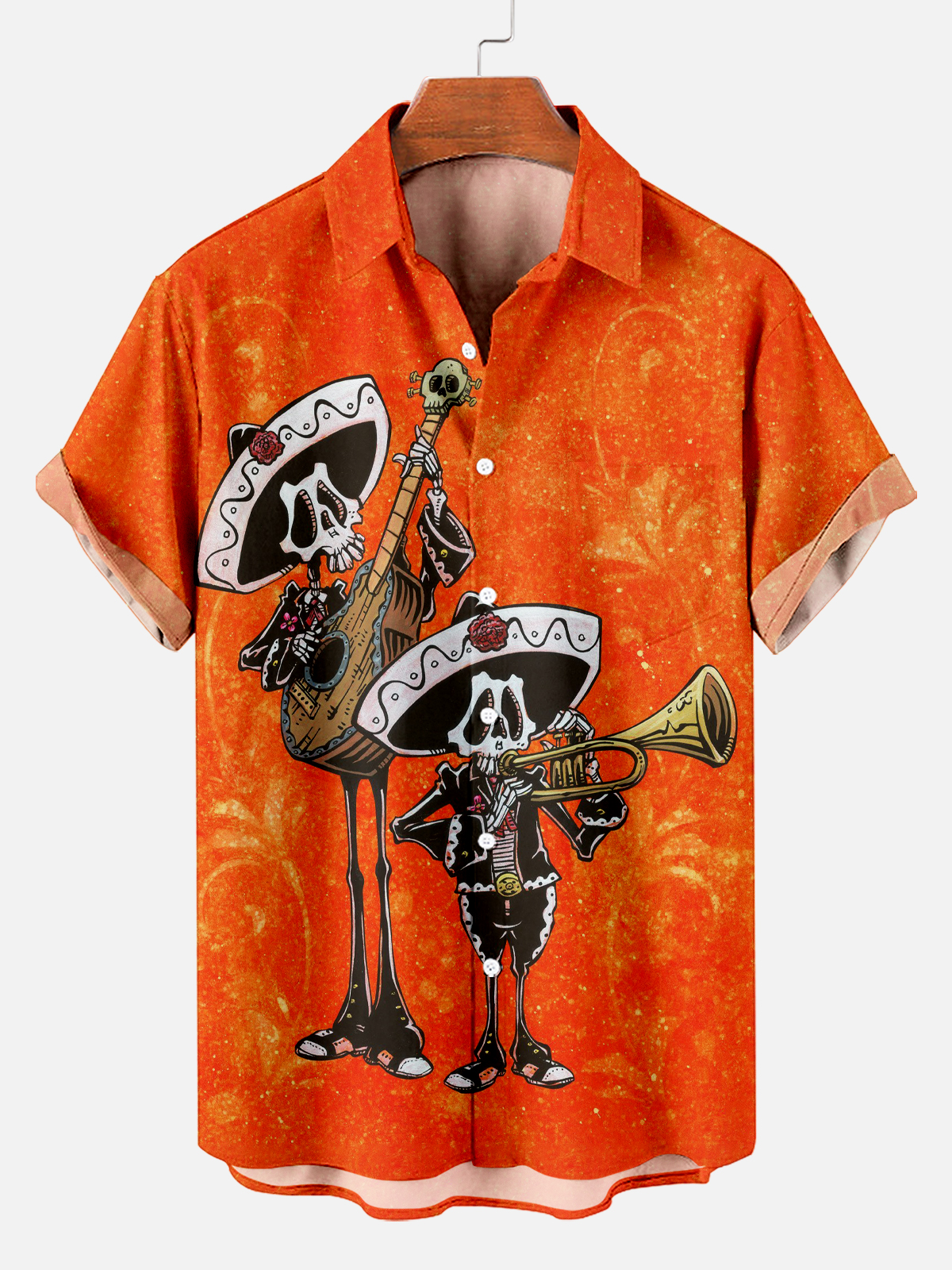 Men's Hawaiian Fun Little Yellow Duck Holiday Casual Short Sleeve Shir