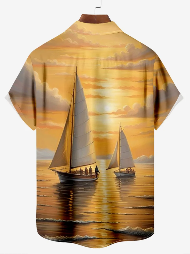 Parrot Vacation Casual Hawaiian Short Sleeve Shirt