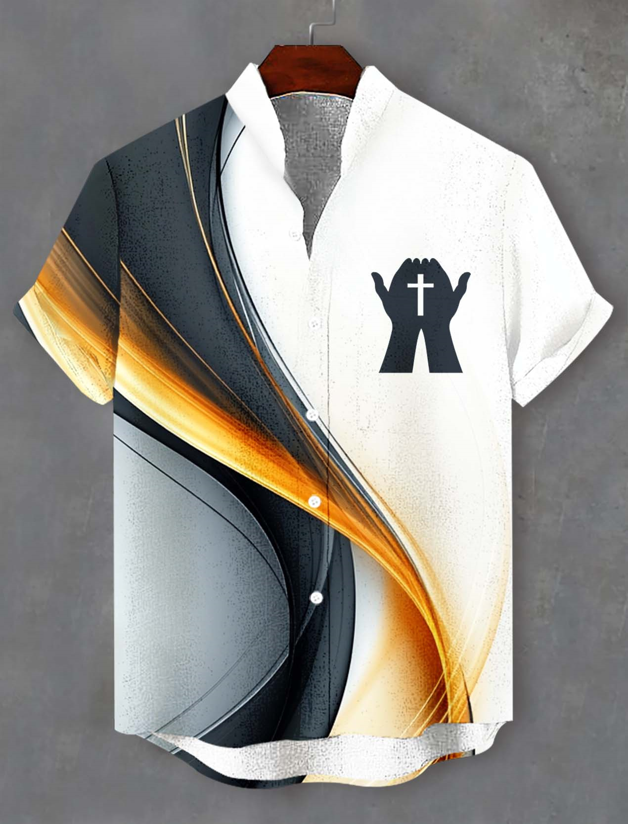 Men's Faith Cross Graphic Short Sleeve Shirt