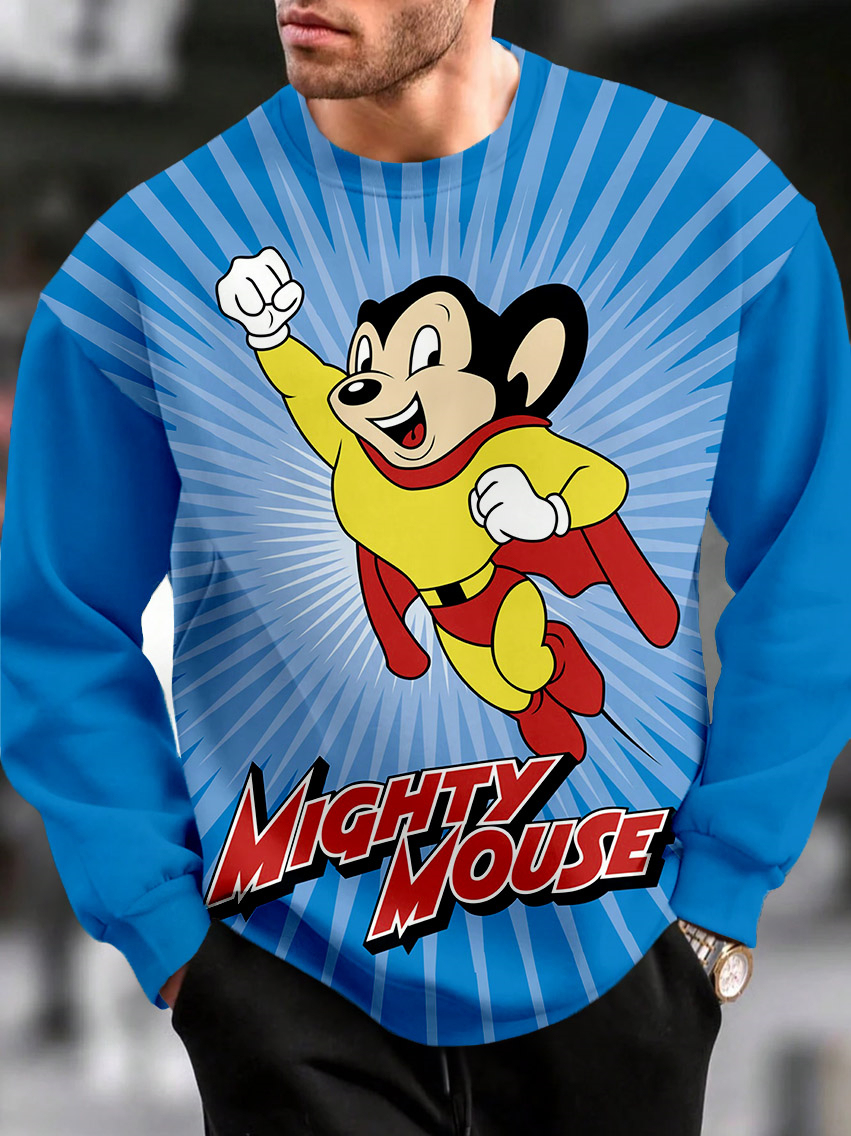 Men's Casual Classic Movie Graphic Long Sleeve Sweater
