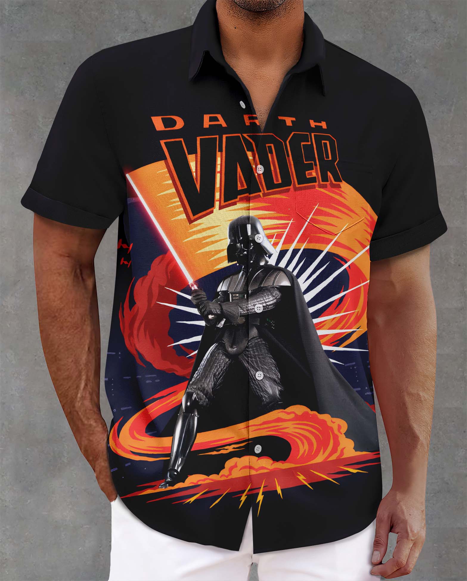Men's Classic Movie Graphic Short Sleeve Shirt