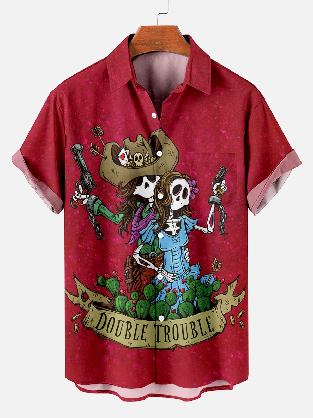 Men's Hawaiian Fun Little Yellow Duck Holiday Casual Short Sleeve Shir
