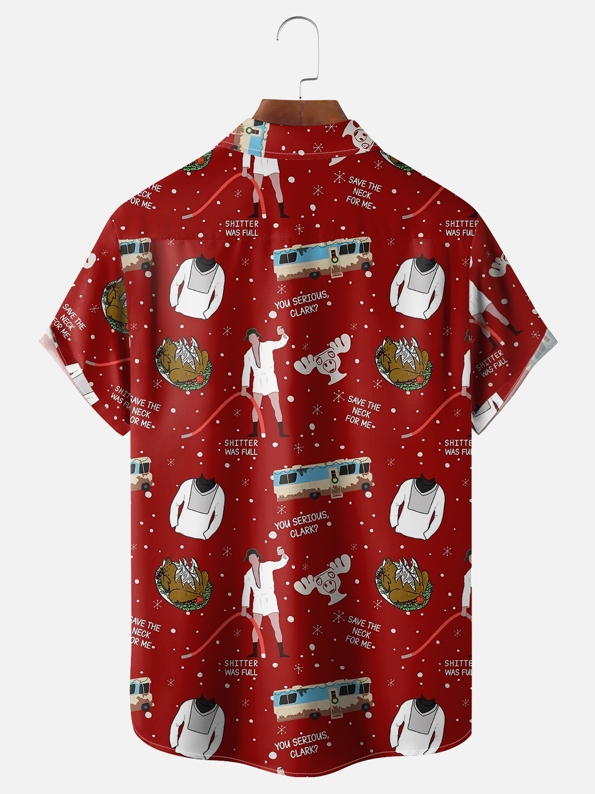 Men's Thanksgiving Day, Are You Ready To Eat Turkey? Short Sleeve Front Pocket Print Shirt