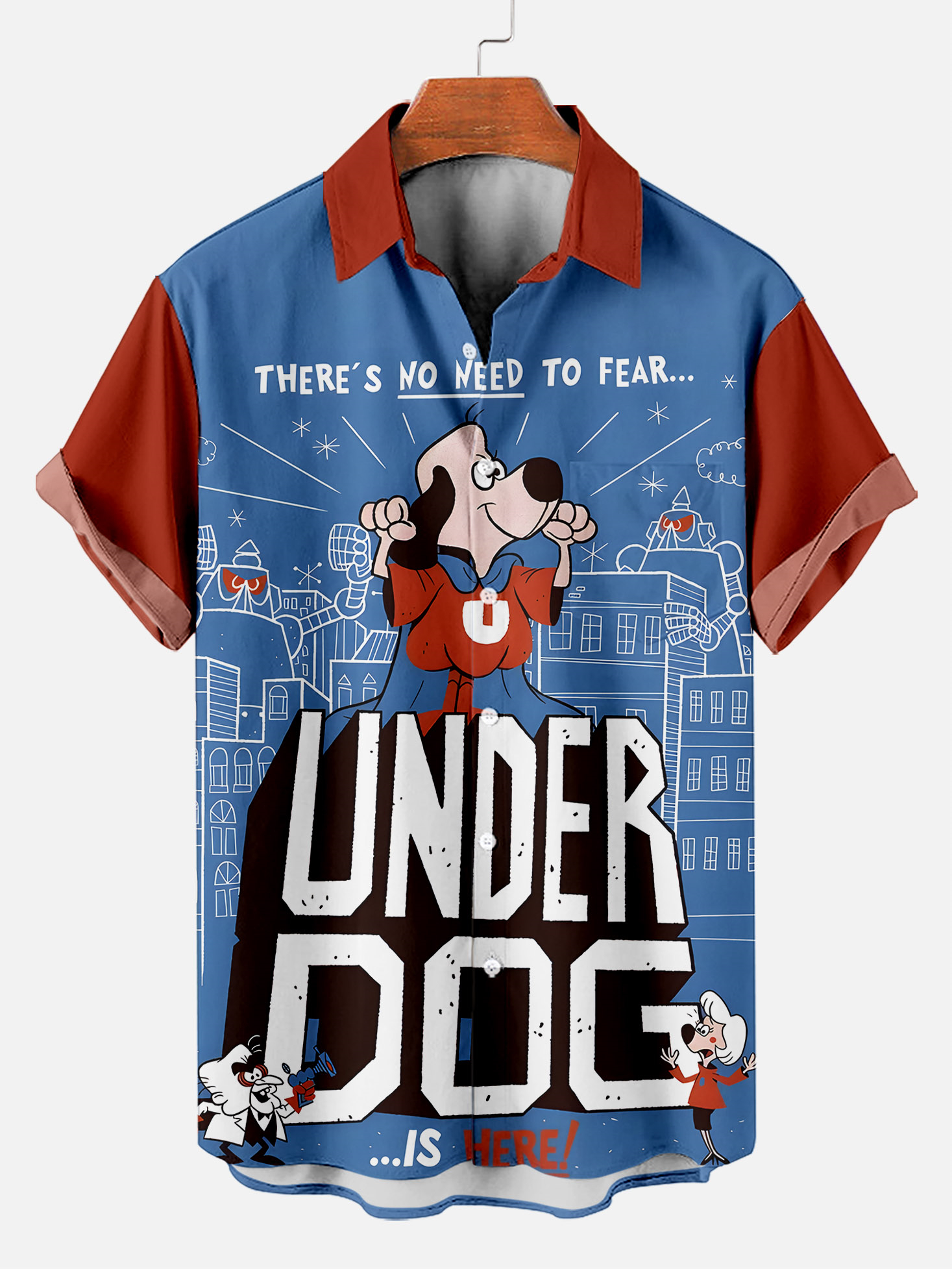 Men's illustration short sleeve shirt