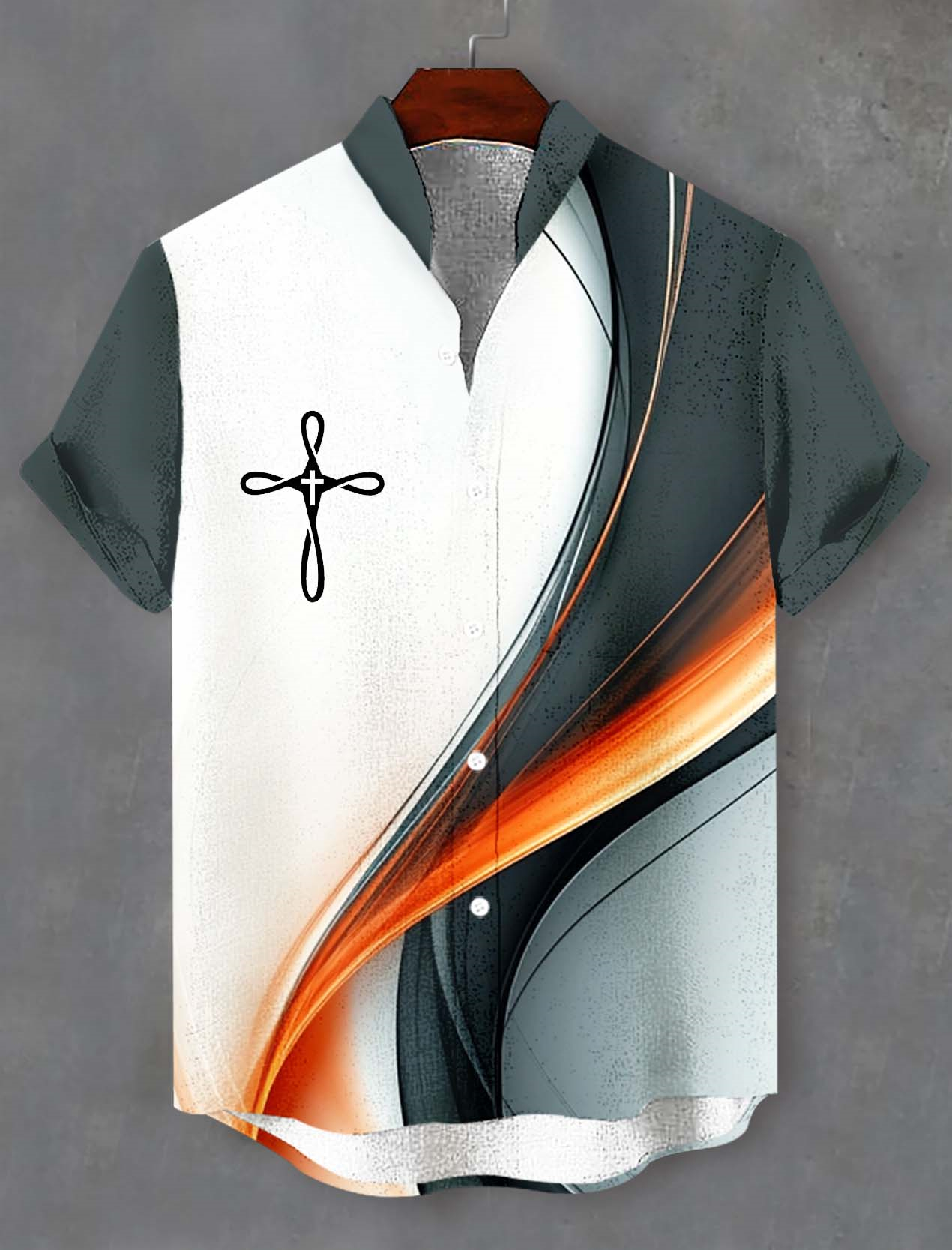 Men's Faith Cross Graphic Short Sleeve Shirt