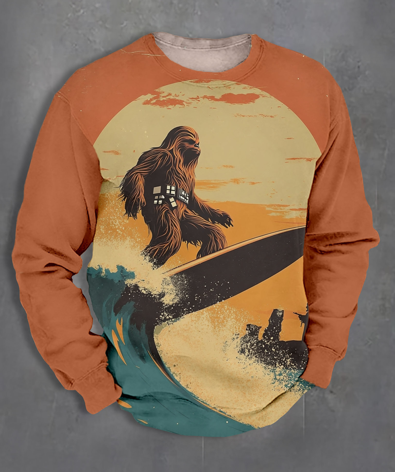 Men's Casual Classic Movie Graphic Long Sleeve Sweater