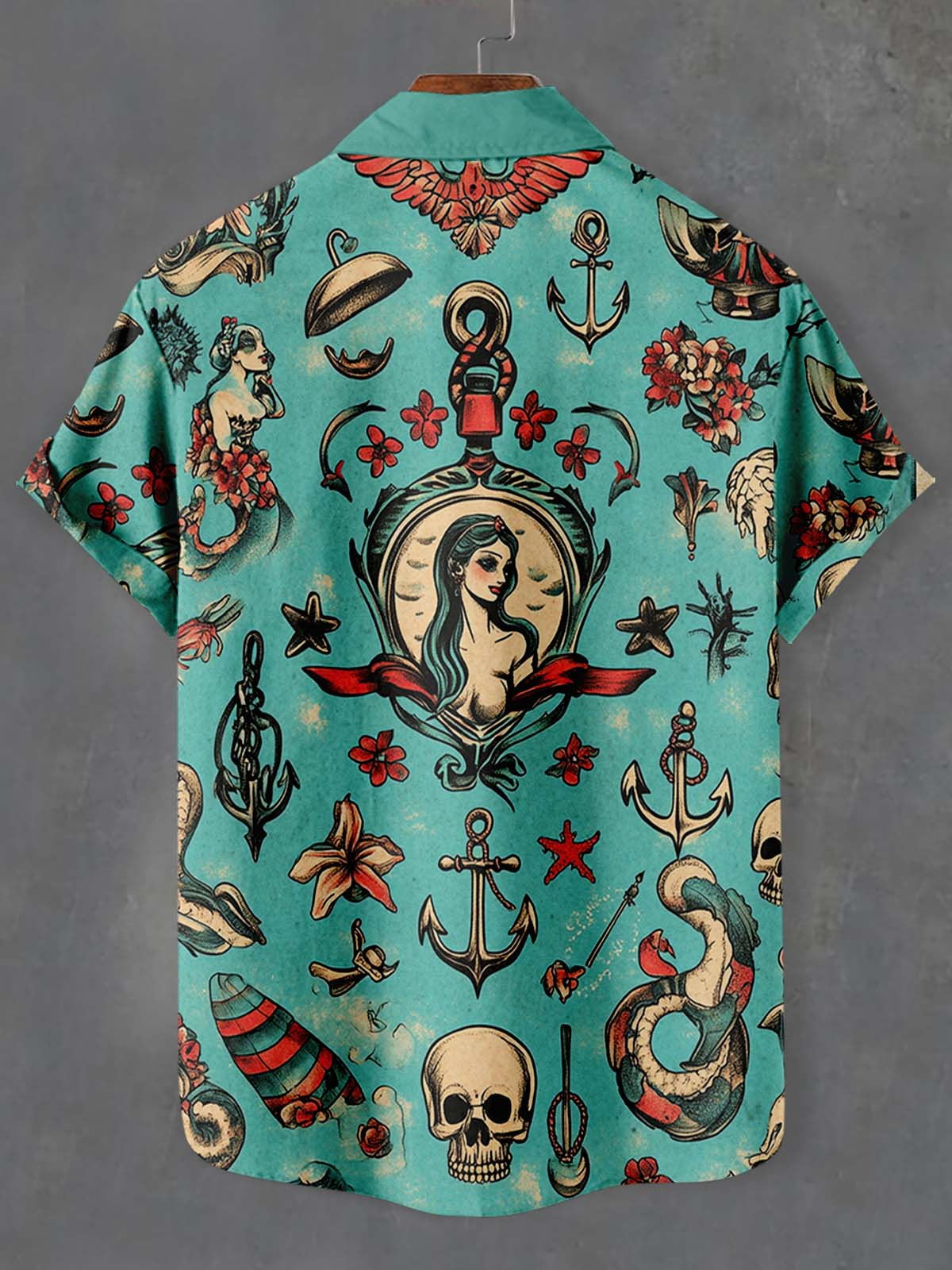 Men's Marine Life Graphic Short Sleeve Shirt