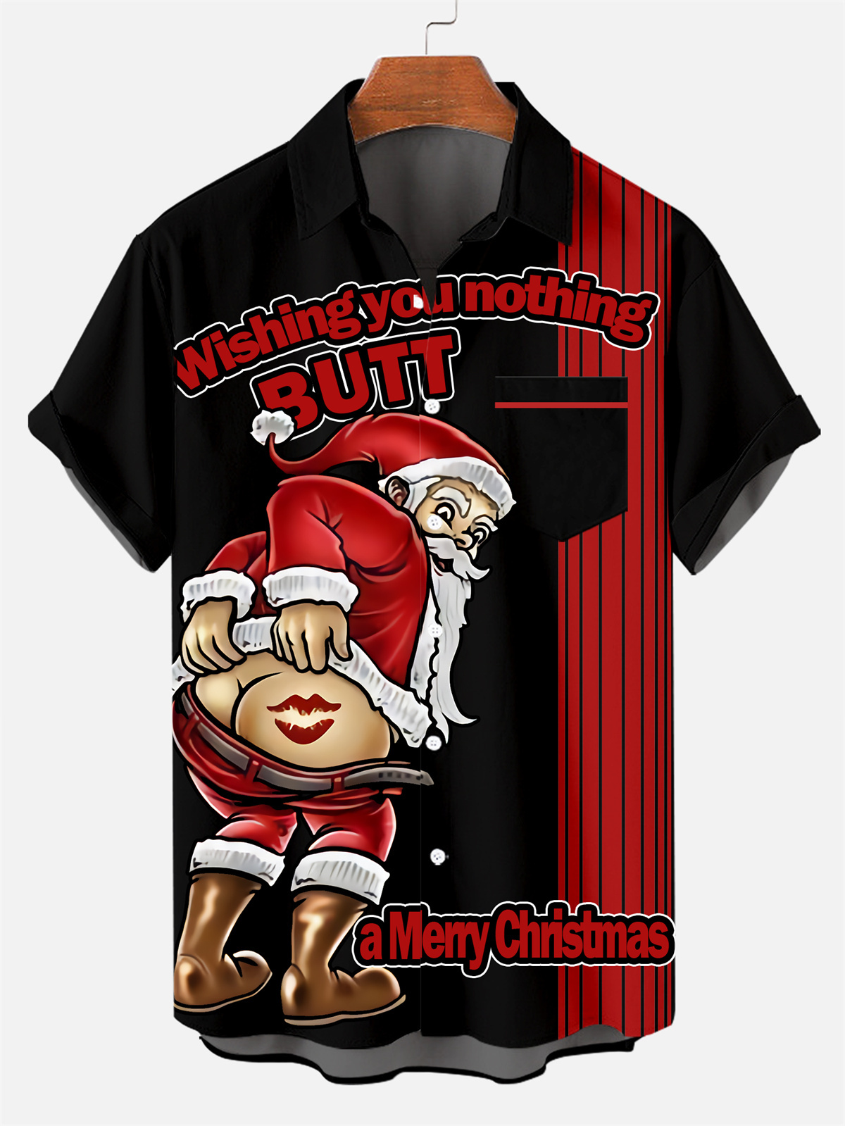 Men's Funny Christmas Father Printed Shirt 0368