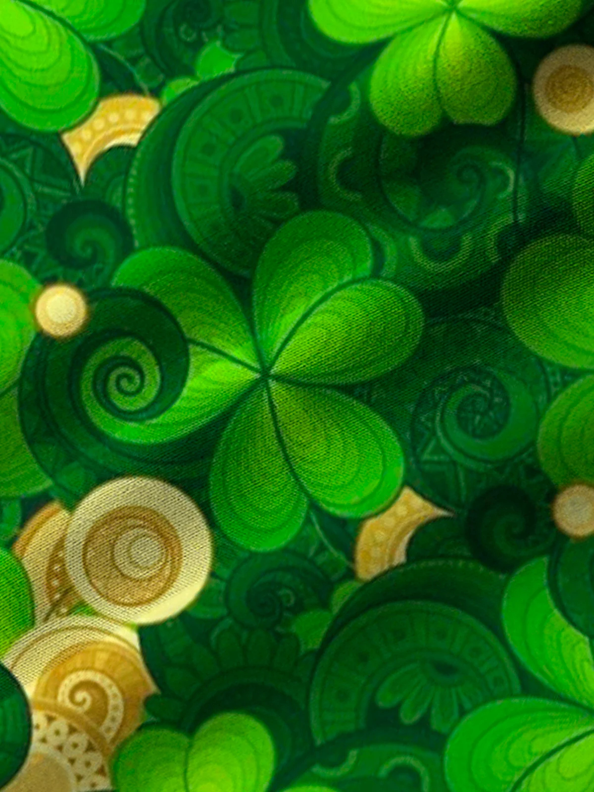 Men's St. Patrick's Day Clover Green Hat Flag Printed Casual Short Sleeve Pocket Shirt