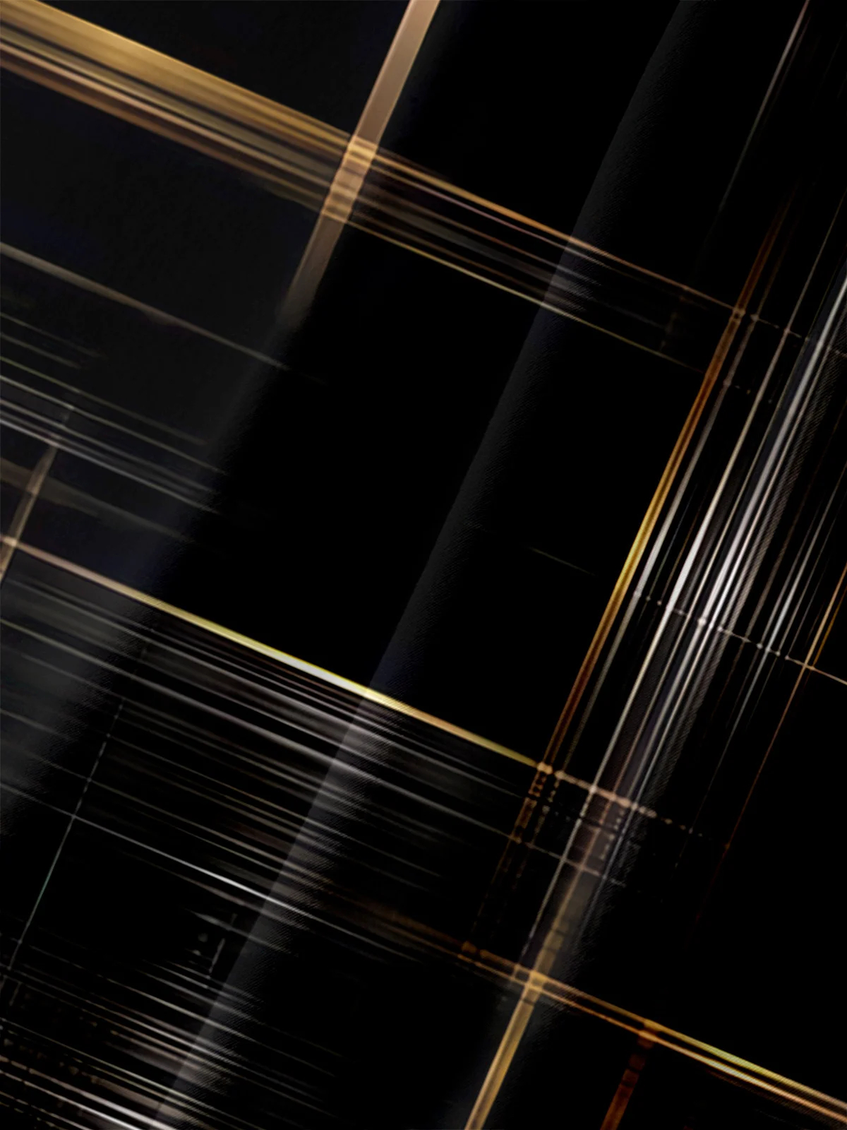 Men's casual black gold geometric pocket short sleeved shirt gray