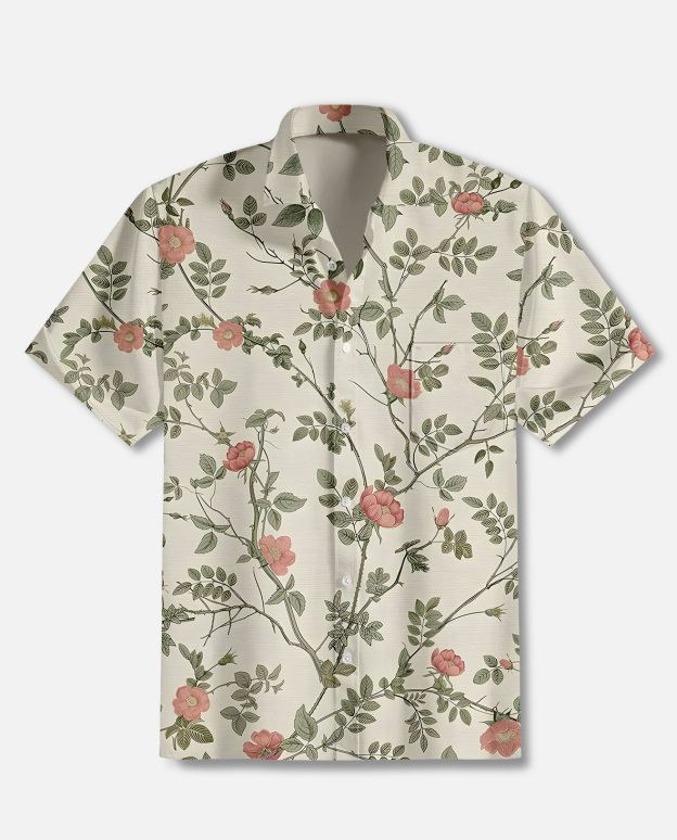 Men's Vintage Hawaiian Short Sleeve Shirt