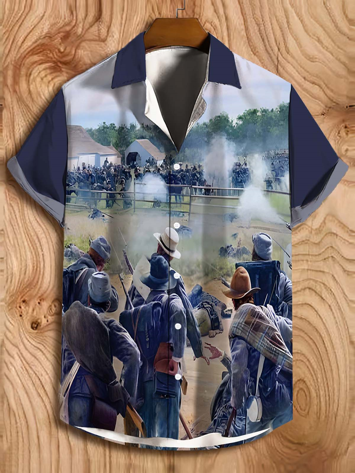 Men's Battle of Gettysburg Illustration short sleeve shirt