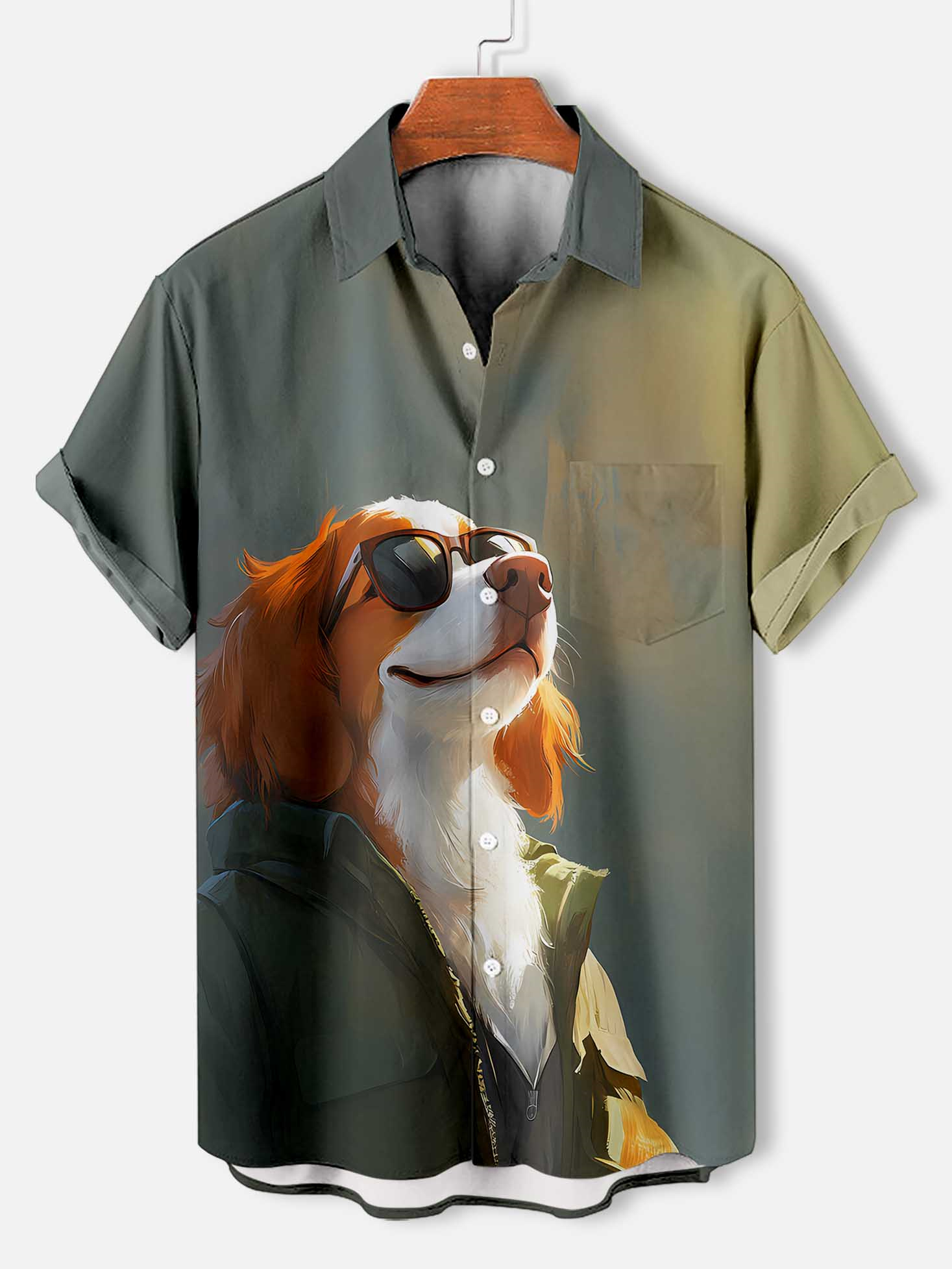 Men's Fun Cartoon Graphic Short Sleeve Shirt