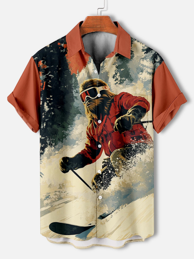 Men's Classic Movie Graphic Short Sleeve Shirt